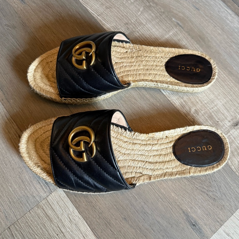 GUCCI Marmont Matelasse Espadrilles - Picture 8 of 11